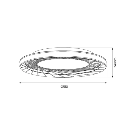 Okrągły plafon dekoracyjny LED, druciany ML0523 z serii NEST - 5