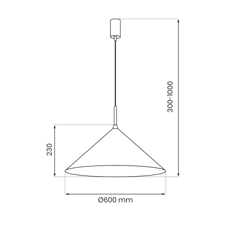 Granatowa lampa wisząca do sypialni MLP0950 z serii CAPITAL - 5