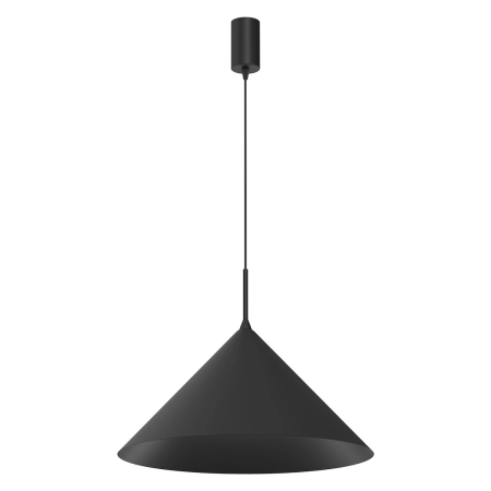 Czarna lampa wisząca na żarówkę GX53 MLP0952 z serii CAPITAL