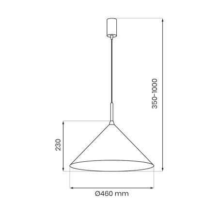 Czarna lampa wisząca na żarówkę GX53 MLP0952 z serii CAPITAL - 6