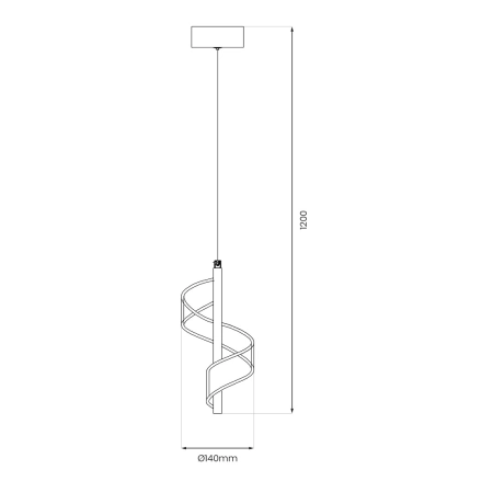 Ozdobna lampa wisząca LED do salonu ML1041 z serii LARGO - 5