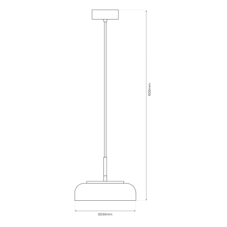 Lampa wisząca z bursztynowym kloszem, LED ML1045 z serii VETRO - 5