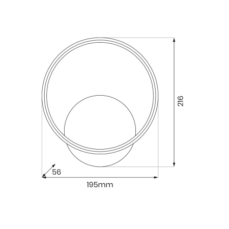 Kinkiet złoty LED do eleganckie sypialni ML1056 z serii ROTONDA - 5