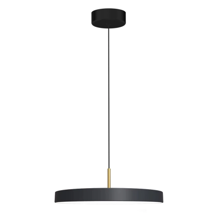 Czarna lampa wisząca LED w kształcie koła ML1065 z serii DISC