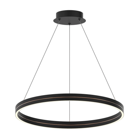 Lampa wisząca LED, czarno-złoty okrąg ML1183 z serii GRAVITY