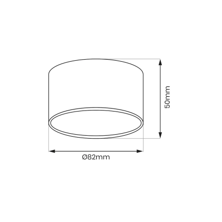 Minimalistyczny spot w kolorze czarnym ML1200 z serii CYKLOP - 5