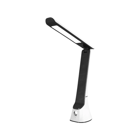 Czarno-biała, ledowa, prosta lampa biurkowa ML4668 z serii BLADE