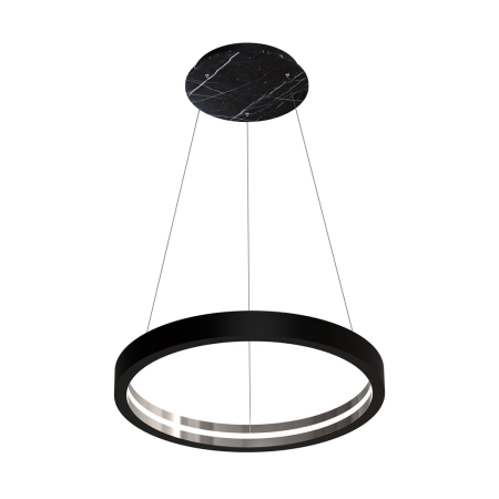 Czarna, marmurowa lampa wisząca do salonu MZ5043 z serii CASSIOPEIA
