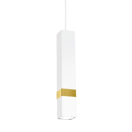 Pojedyncza lampa wisząca w kolorze bieli i złota MLP6275 z serii VIDAR - 4