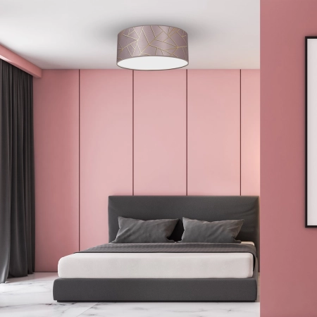 Różowa lampa sufitowa ze stylowym wzorem MLP7585 z serii ZIGGY - 3
