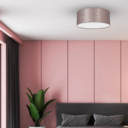 Różowa lampa sufitowa ze stylowym wzorem MLP7585 z serii ZIGGY - 4