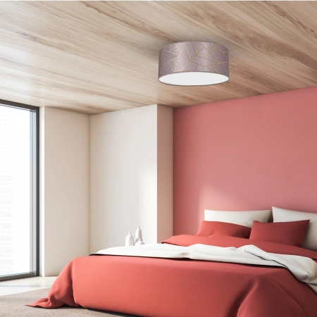 Różowa lampa sufitowa ze stylowym wzorem MLP7585 z serii ZIGGY - 5