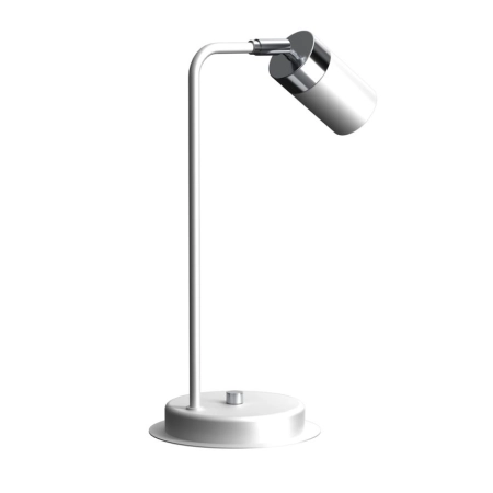 Minimalistyczna, biało-srebrna lampka biurkowa MLP7751 z serii JOKER - 3