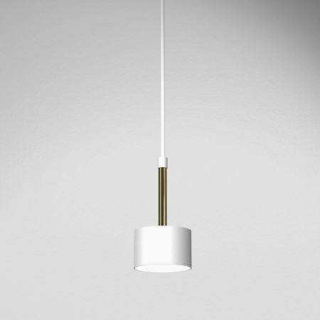 Biało-złota lampa wisząca, złoty element MLP7754 z serii ARENA - 2