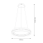 Lampa wisząca LED, czarno-złoty okrąg ML1183 z serii GRAVITY - 5