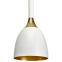 Biało-złota lampa wisząca, z dużym gwintem MLP6219 z serii CLARK - 4