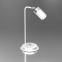 Minimalistyczna, biało-srebrna lampka biurkowa MLP7751 z serii JOKER - 2