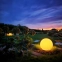 Biała lampa ogrodowa, świecąca kula ⌀60cm EKO0459 z serii GLOBO - 2