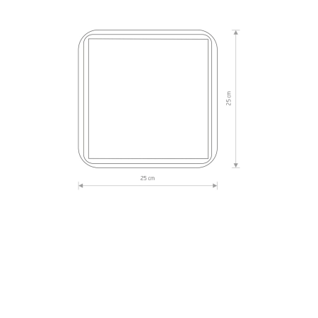 Tradycyjny plafon, idealny do łazienki, IP44 10037 z serii TAHOE - wymiary