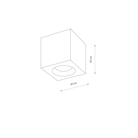 Spot natynkowy do kuchni 8,5x8,5cm 10718 z serii PARANA - 7