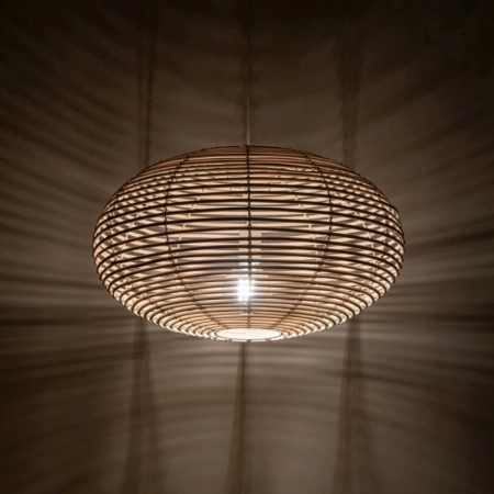 Efektowna lampa wisząca, pleciony abażur 11154 z serii RATTAN - 2