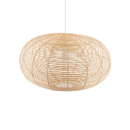 Lampa wisząca z abażurem w stylu naturalnym 11155 z serii RATTAN - 4