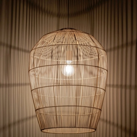 Efektowna lampa wisząca, pleciony abażur 11154 z serii RATTAN - 2