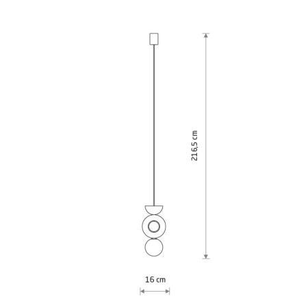 Dekoracyjna lampa wisząca z kloszem 11174 z serii DROPS - 7