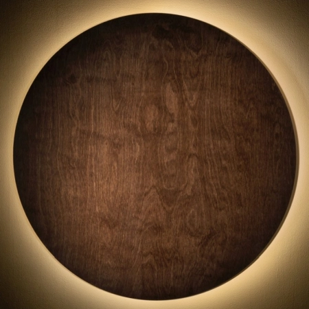 Ciemny tarczowy kinkiet ⌀75cm 3000K 11178 z serii RING TIMBER LED - 2