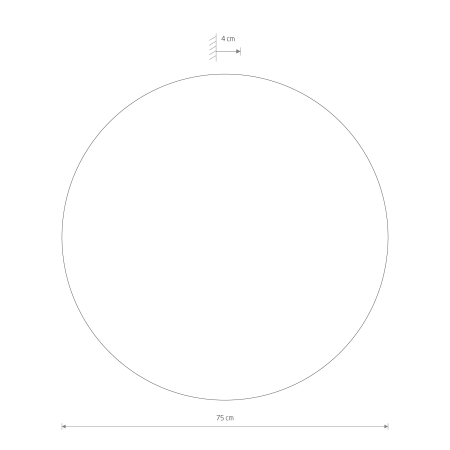 Ciemny tarczowy kinkiet ⌀75cm 3000K 11178 z serii RING TIMBER LED - 7