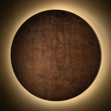 Duży kinkiet z drewna ⌀50cm 3000K 11292 z serii RING TIMBER LED - 2