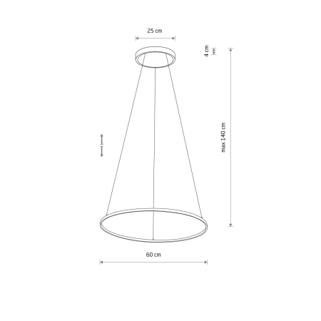 Ledowa obręcz w kolorze oliwkowym, do salonu 11403 z serii CIRCOLO LED - 6