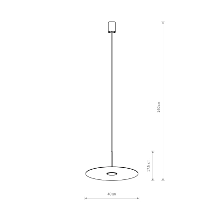 Lampa wisząca z pojedynczym światłem 11412 z serii SIMONE - 8