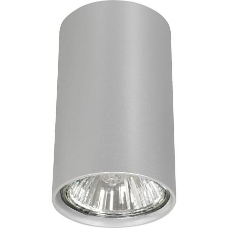 Srebrna lampa natynkowa, spot GU10 9,5cm do holu 5257 z serii EYE