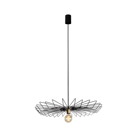 Czarna lampa wisząca w kształcie parasolki 8873 z serii UMBRELLA