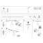 Ozdobny zwis do szyny magnetycznej 1F 10153 z serii LVM LID LED - wymiary 2