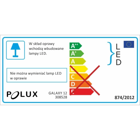 Plafon LED 308528 z serii GALAXY - Polux 3