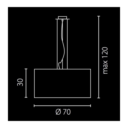 Abażurowa, beżowa lampa wisząca ⌀70cm do salonu 66615 z serii RONDO 2