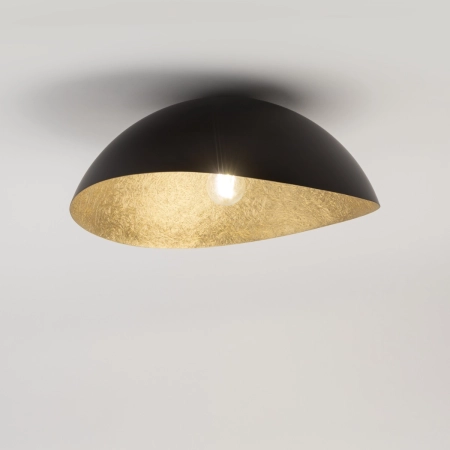 Czarno-złota lampa sufitowa, do salonu SIG 40598 z serii SOLARIS 2
