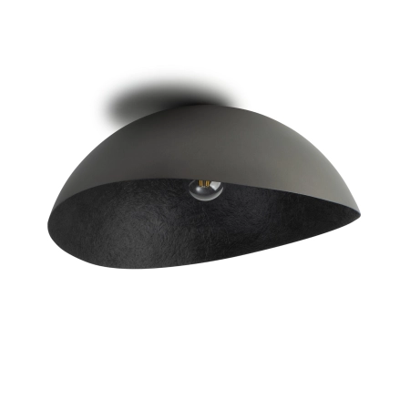 Czarna lampa sufitowa, plafon, do korytarza SIG 40626 z serii SOLARIS