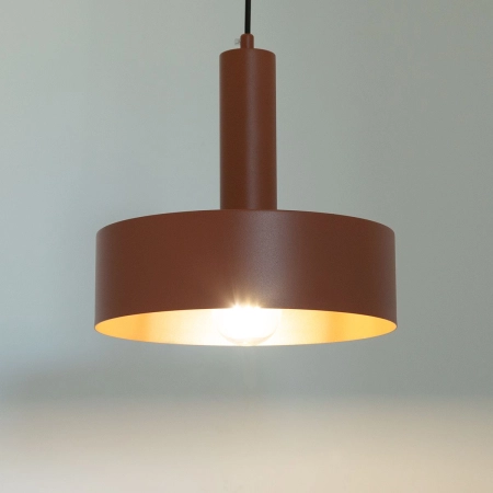 Lampa wisząca ceglana do salonu, koło SIG 41115 z serii VITRUM