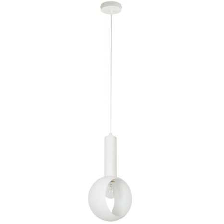 Biała, elegancka lampa do salonu, oczko SIG 41111 z serii VITRUM