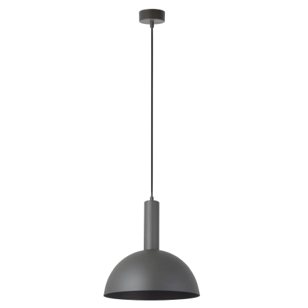 Czarna lampa wisząca, kopuła do jadalni SIG 40968 z serii VITRUM