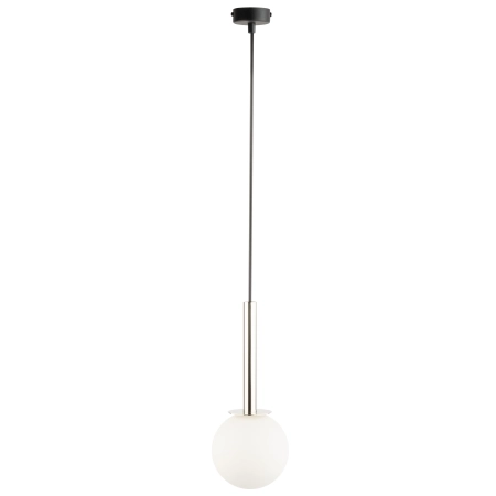 Minimalistyczna lampa wisząca, biała kula SIG 40763 z serii DAISY