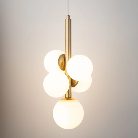 Niebanalna lampa wisząca w kolorze złota SIG 40786 z serii PERLA LUX - 2