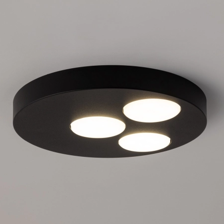 Trzypunktowa, elegancka lampa czarna SIG 40832 z serii BROS