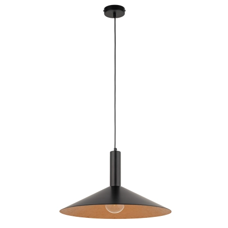 Elegancka, czarna lampa z miedzianym wnętrzem SIG 41008 z serii CAPRI