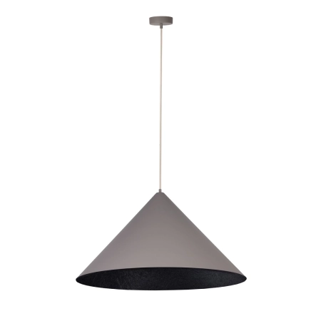 Lampa taupe z czarnym wnętrzem, stożek SIG 41063 z serii VESUVIO