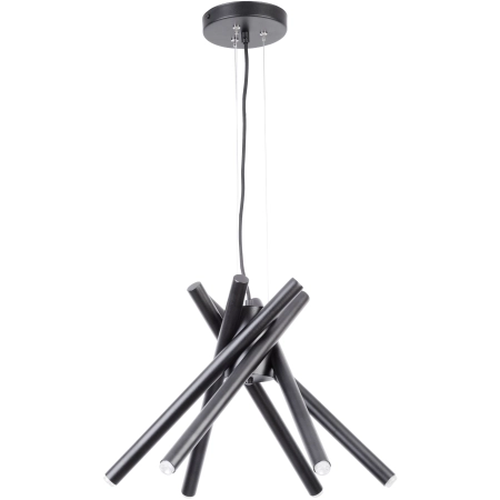 Czarna, modernistyczna lampa wisząca SIG 33196 z serii LUMEN
