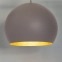 Lampa wisząca taupe ze złotym wnętrzem SIG 41090 z serii MARGO